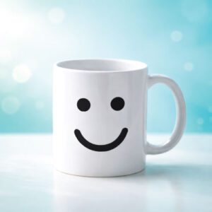 White Mug Single Smile