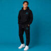 Black Tracksuit with teal logo