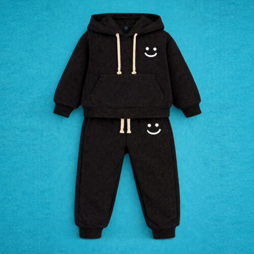 Black kids two-piece hoodie and joggers