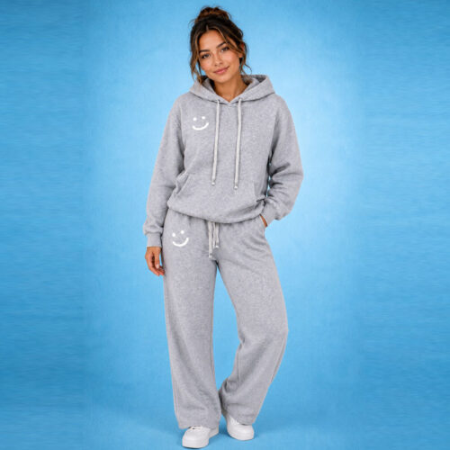 Gray Tracksuit White logo