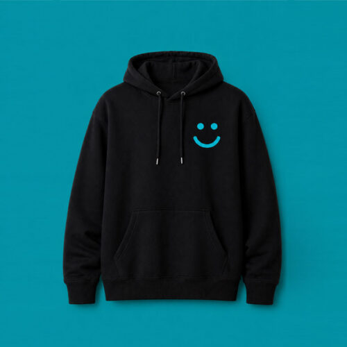 Hoodie Men - Top Left Smile